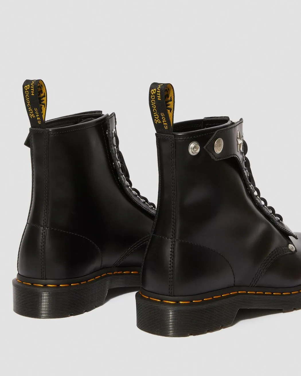 1460 Schott Black Smooth Boots