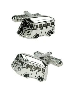 1960s Style Retro Camper Van Cufflinks