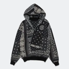 30/-SWT Knit Bandanna KESA Parka - Black