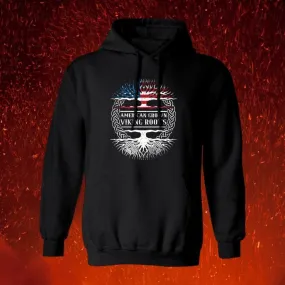 American Grown Viking Roots Black Hoodie