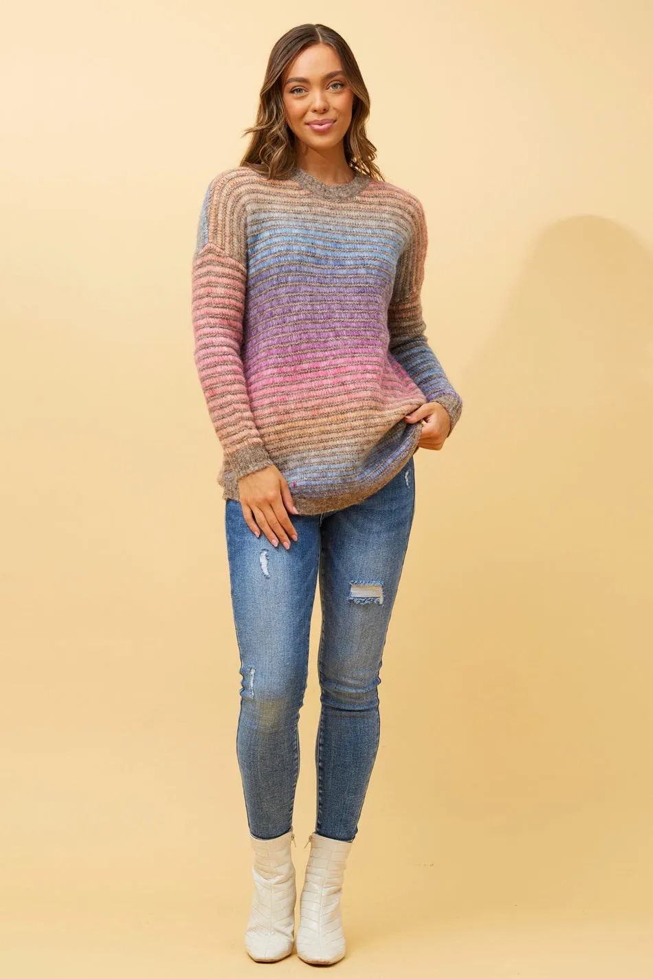 AYELIN MULTICOLOUR KNIT JUMPER