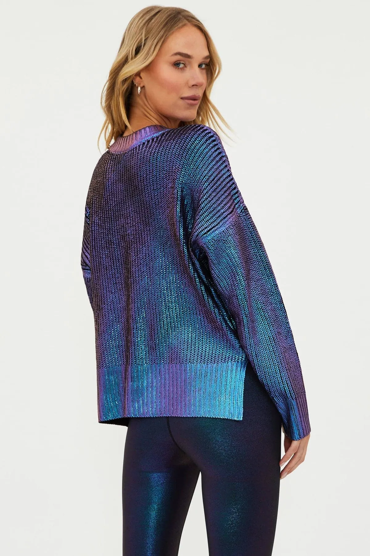 Beach Riot Callie Galaxy Shine Sweater