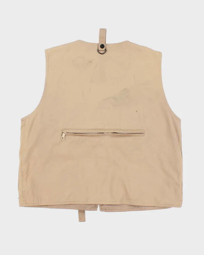 Beige Utility Vest - M