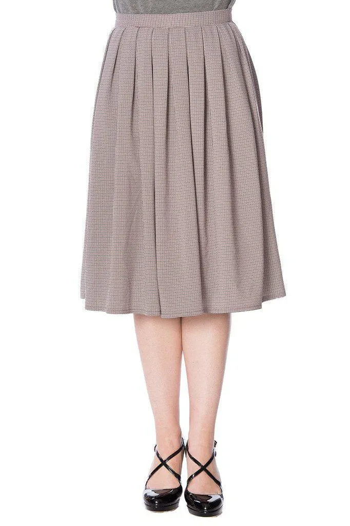 Betty Check Pleat Skirt