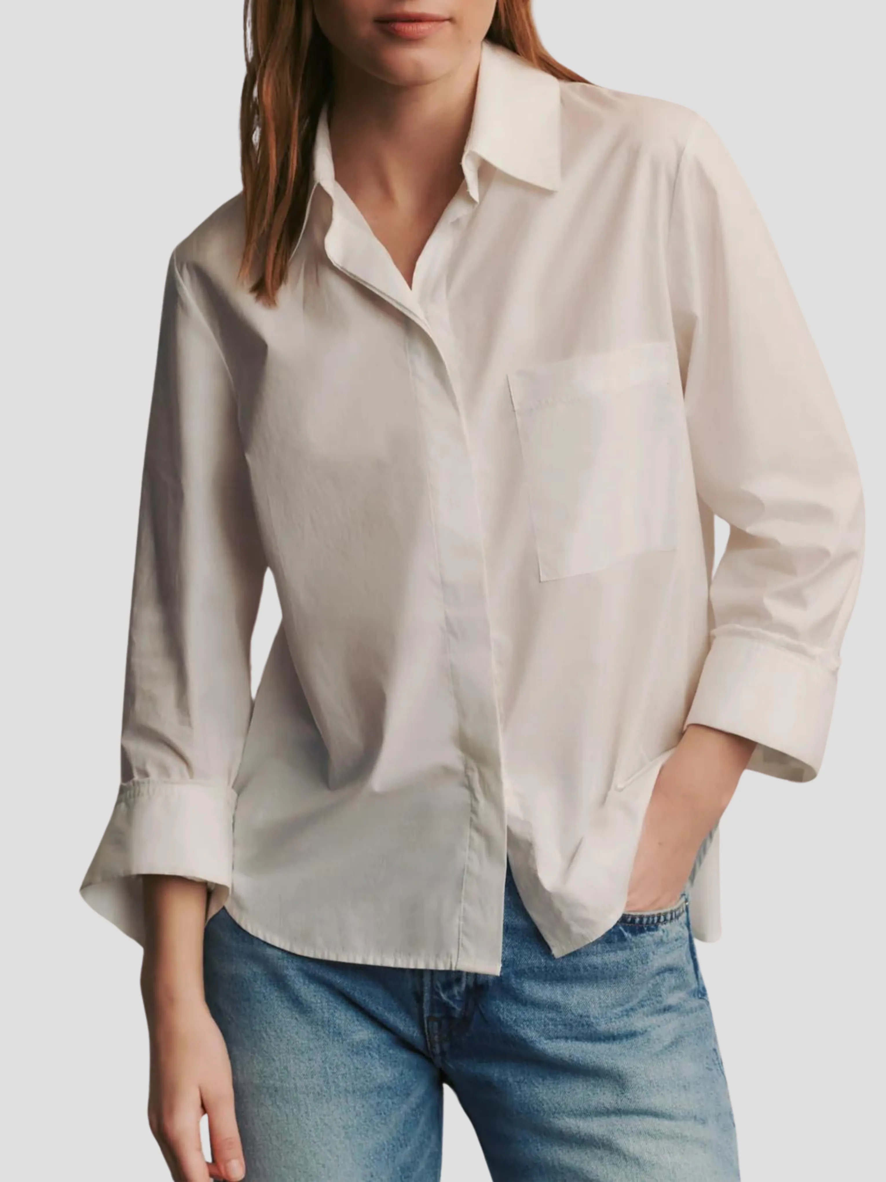 Boyfriend Shirt in White