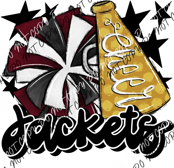 Cheer Mascot Jackets DTF Transfer (See Color Options)