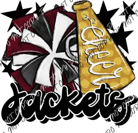 Cheer Mascot Jackets DTF Transfer (See Color Options)