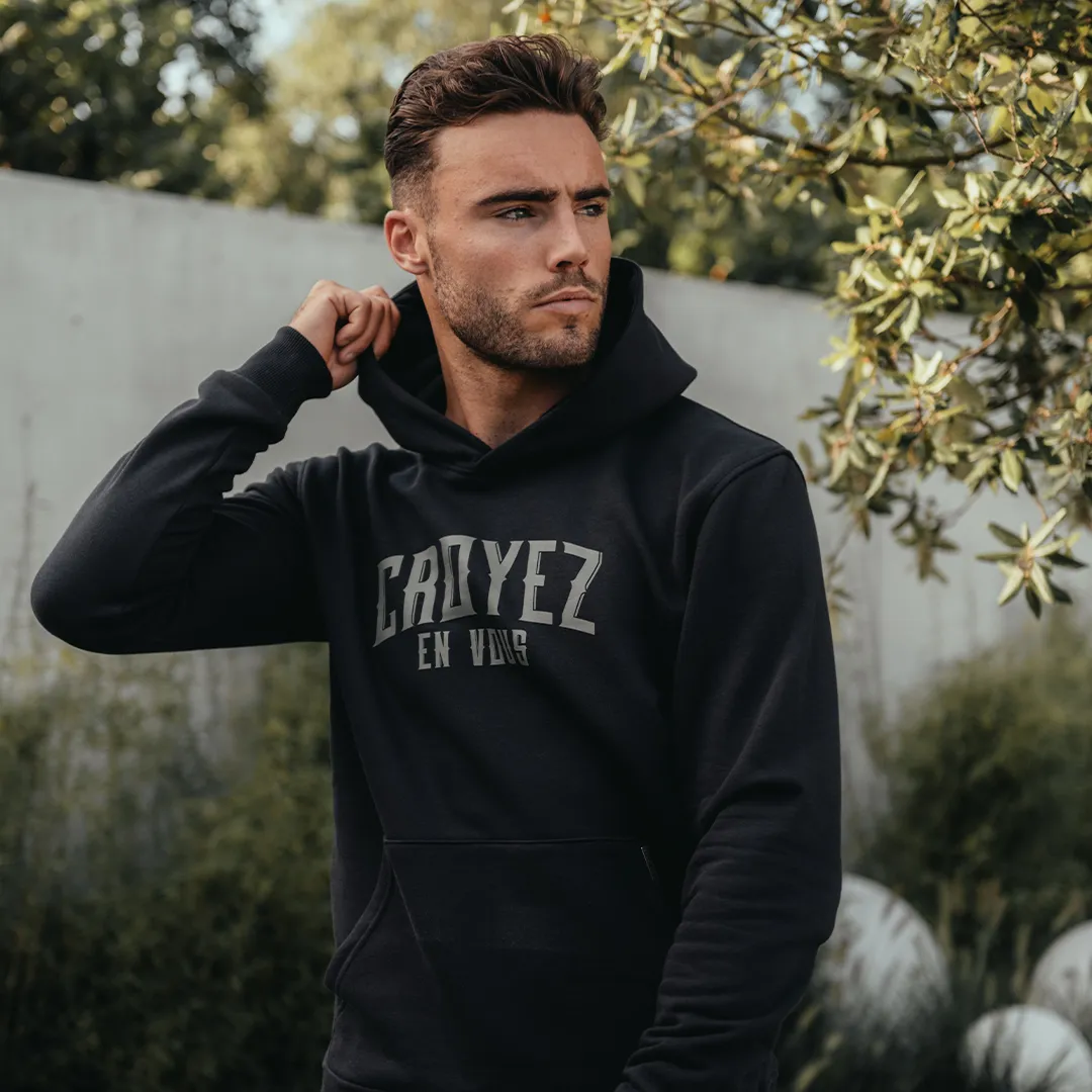 CROYEZ GOTHIC HOODIE - BLACK/LIGHT ARMY