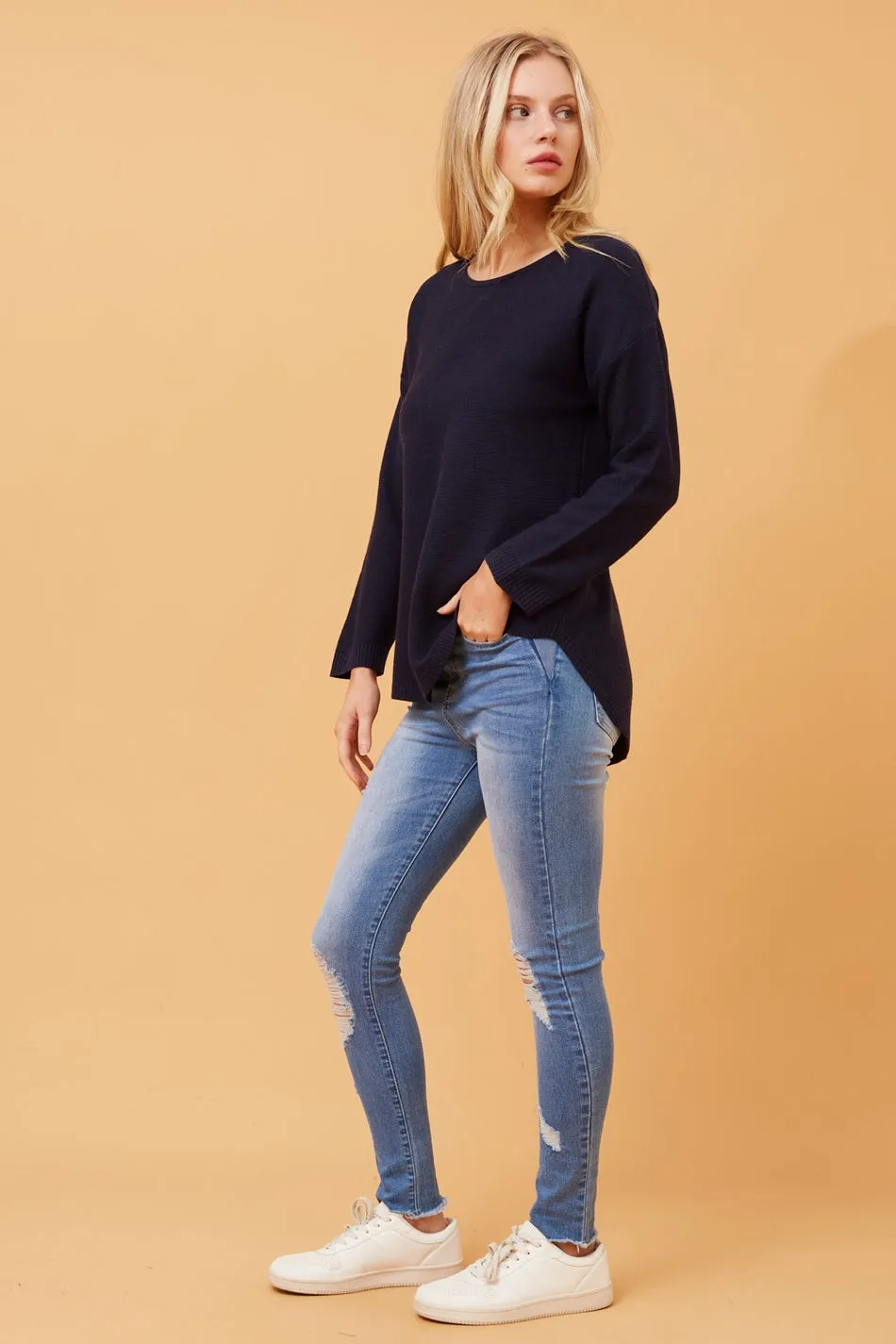 DARYLE SOLID KNIT JUMPER