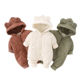 Frosty Adventure Onesie: Hooded Jumpsuit for Snowy Explorers