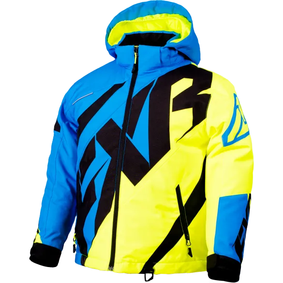 FXR CX Youth Jacket Blue/HiVis/Black