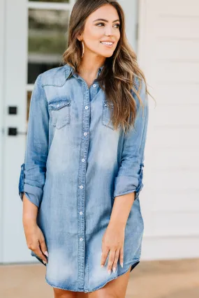 Genuine Fun Denim Blue Chambray Dress