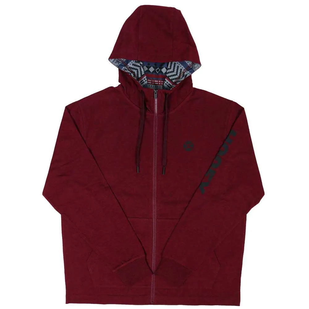 Hooey Men's Zed Contrast Hood Zip-Up Hoodie