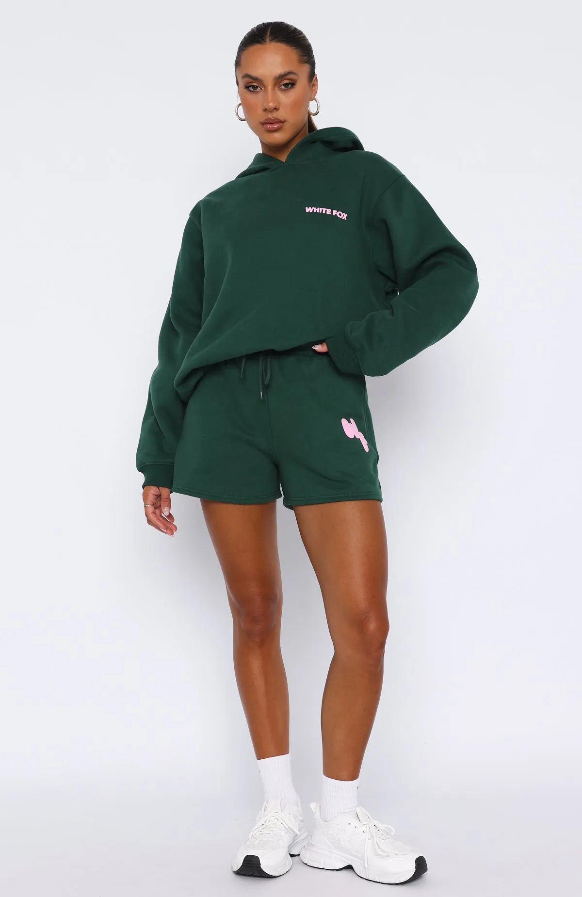 I'm Glad Lounge Shorts Forest Green