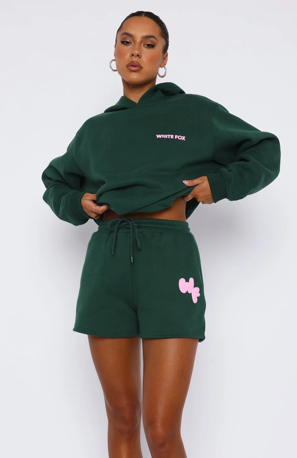 I'm Glad Lounge Shorts Forest Green