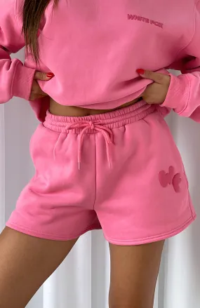 I'm Glad Lounge Shorts Pink