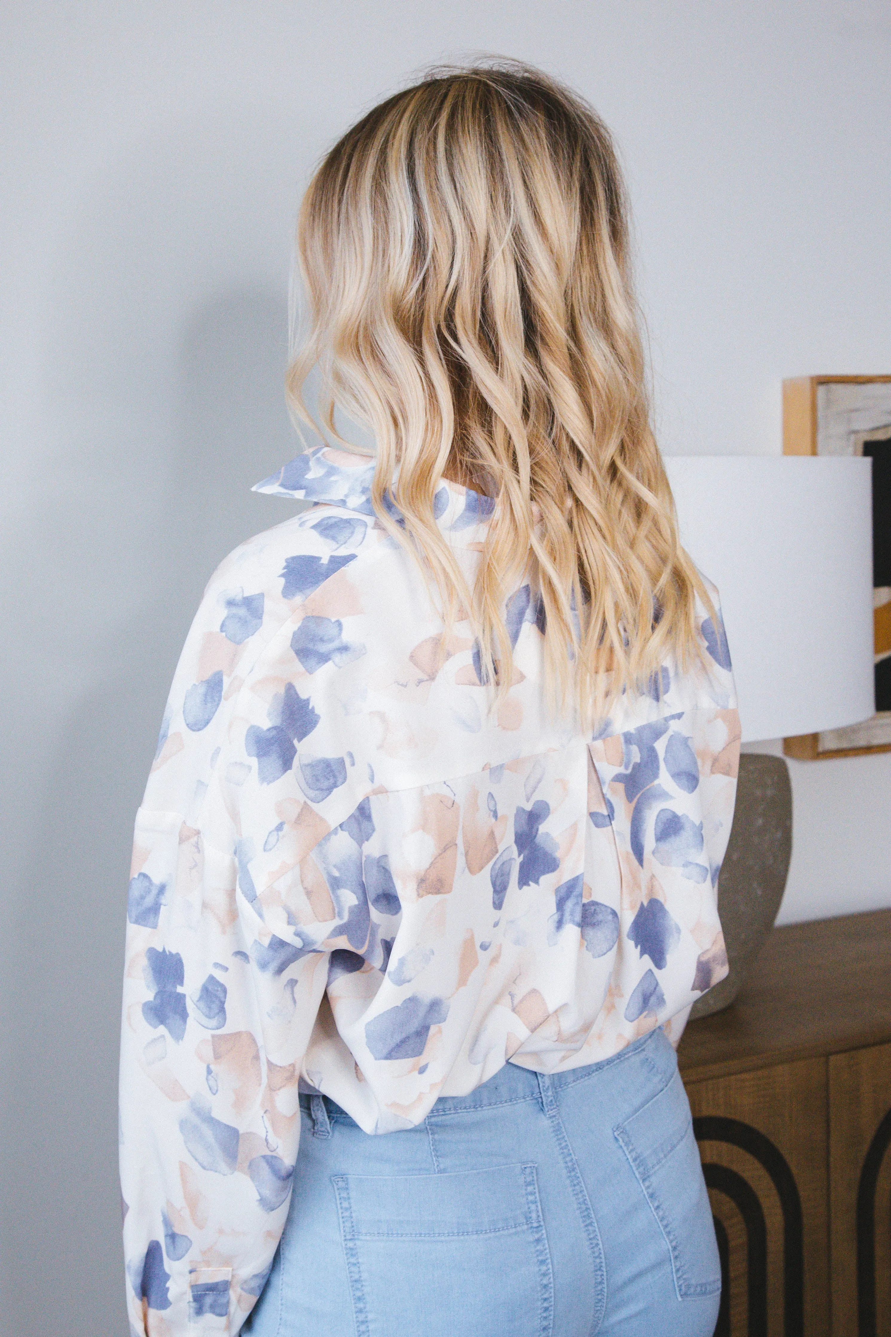 Jemma Printed Woven Blouse, Dried Rose Multi