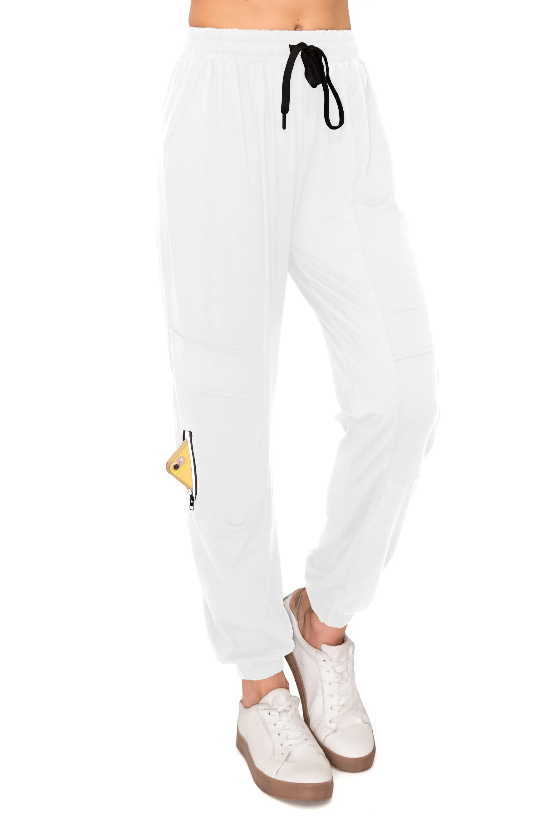 Jogger Sweatpants - Zipper Accent