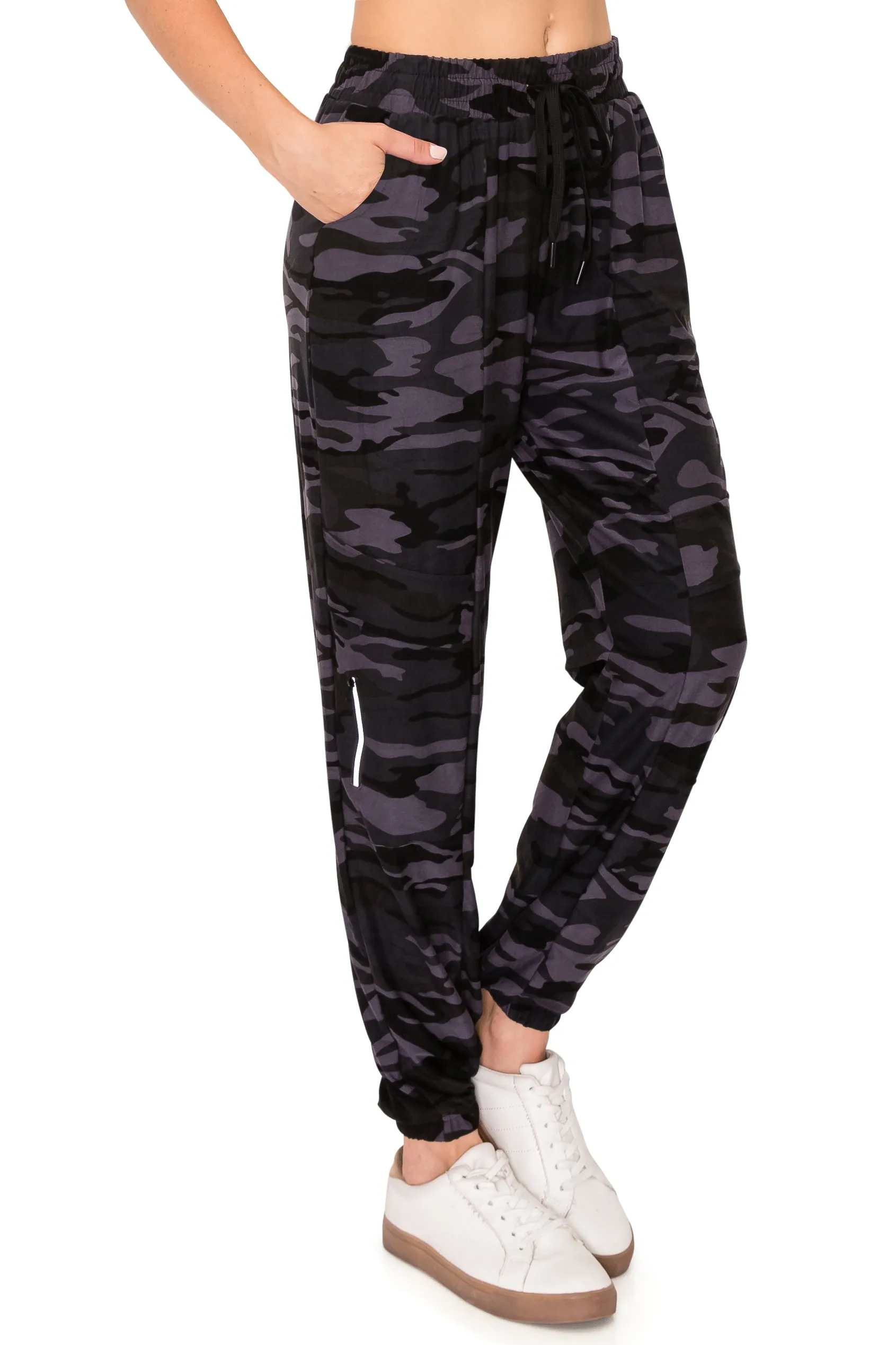 Jogger Sweatpants - Zipper Accent