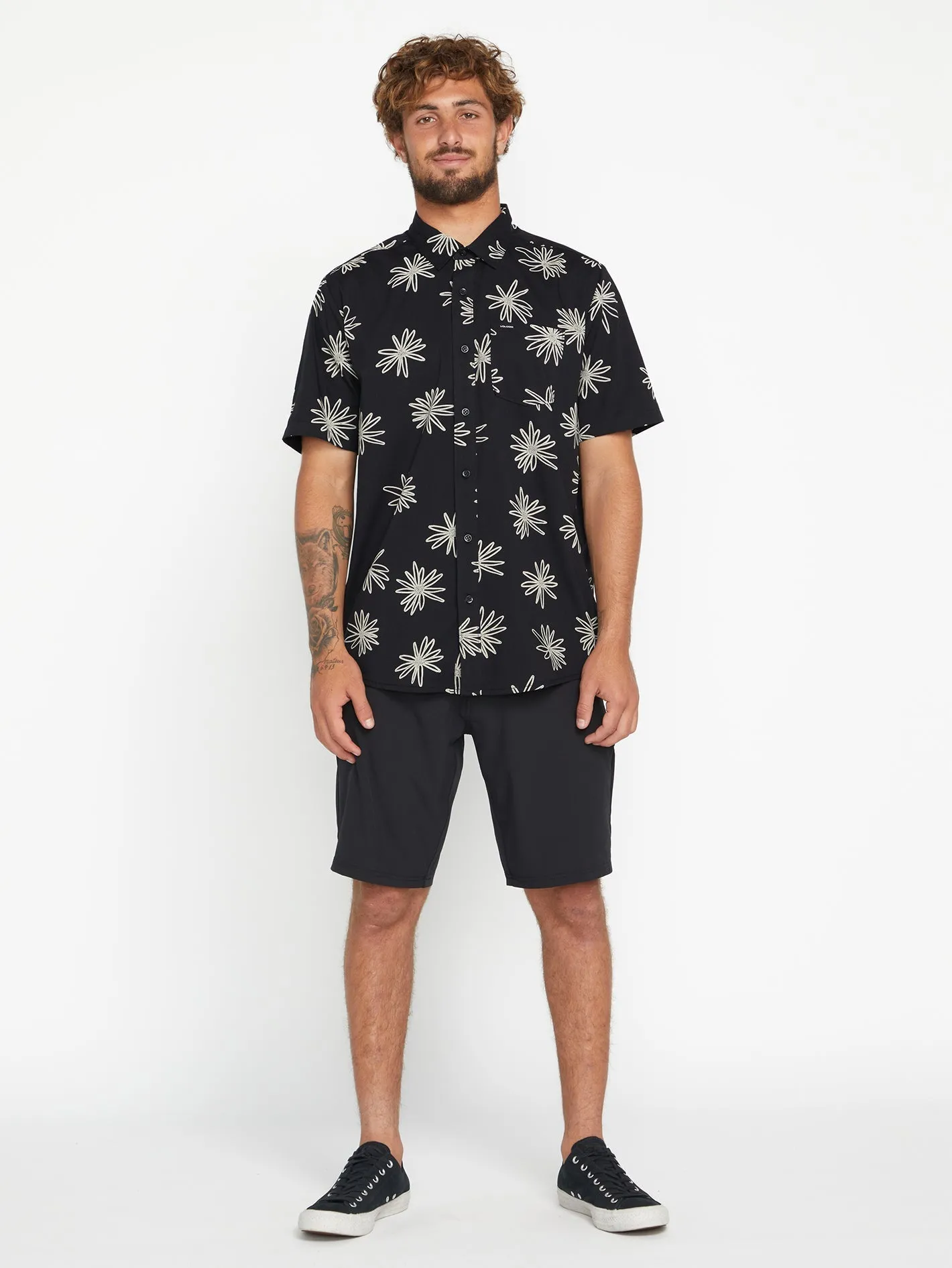 Lazy Dazey Short Sleeve Shirt - Black