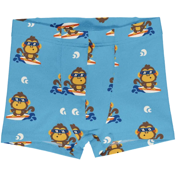 Maxomorra Monkey Organic Cotton Boxer Shorts