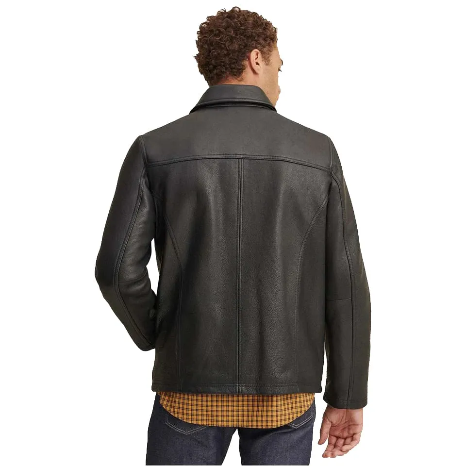 Men's Classic Black Leather Jacket