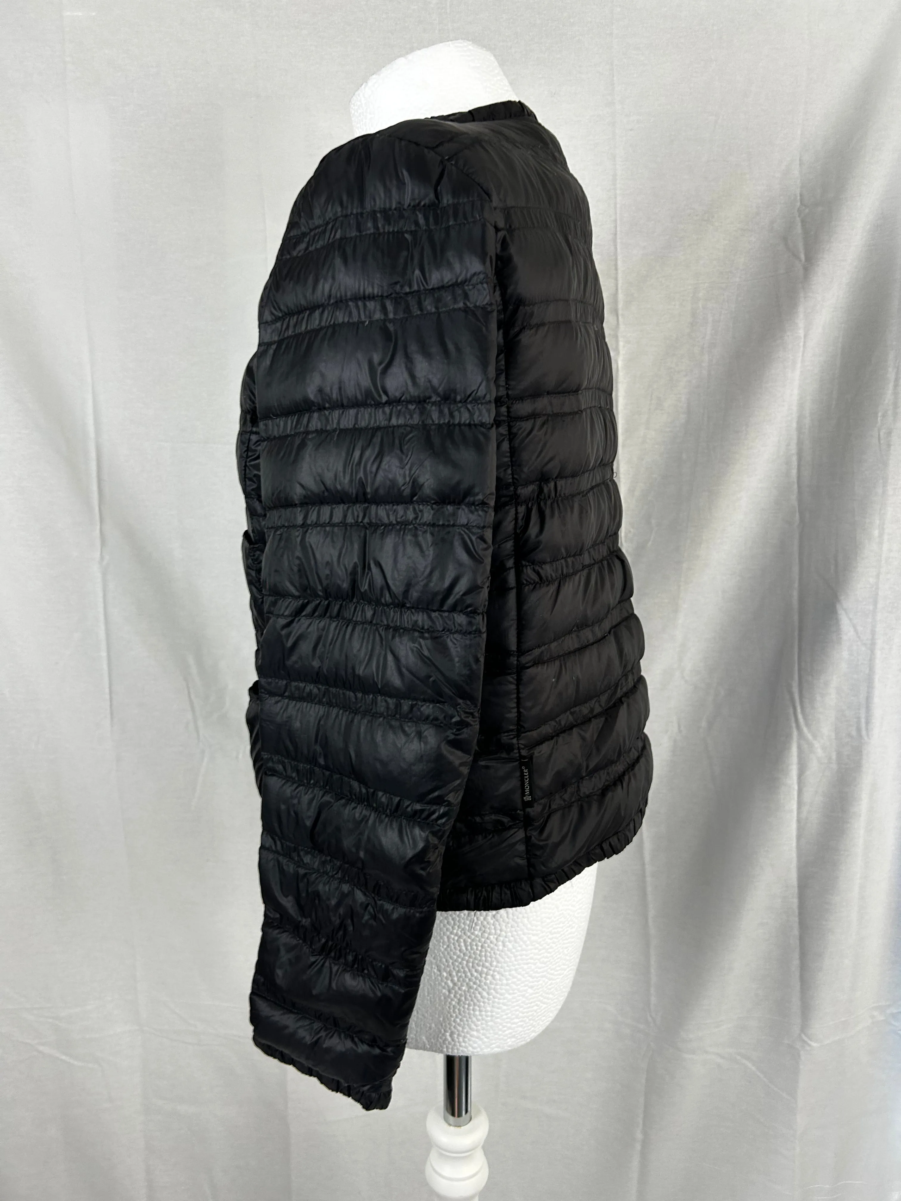 Moncler Black Short Padded Down Jacket S