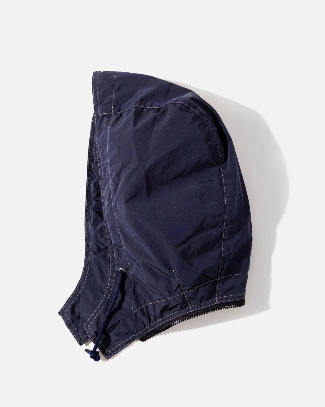 Overdye Detach Hood Coat - Navy