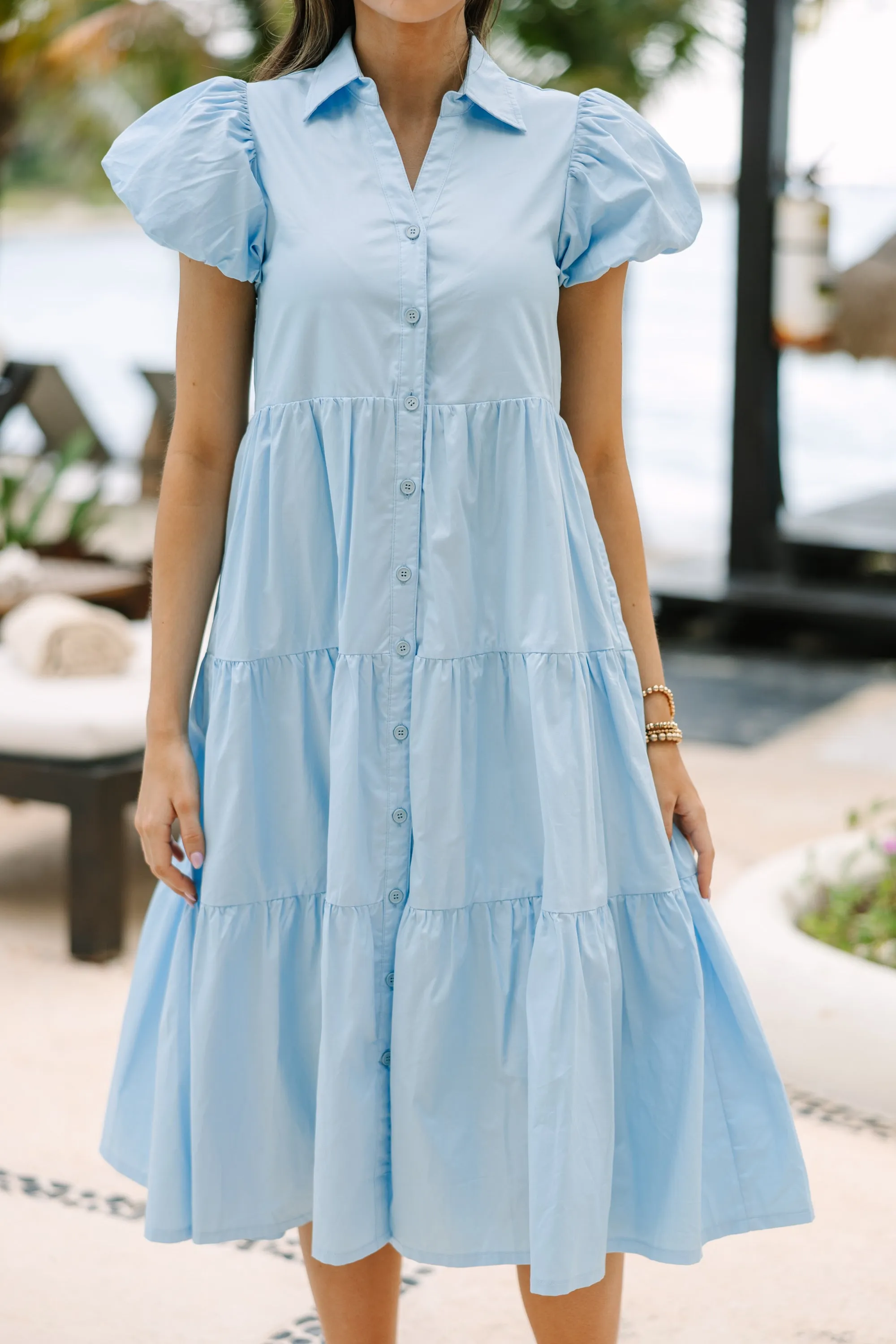 Perfect For You Button Down Midi Dress