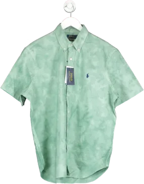 Sure! Here’s an optimized title for your e-commerce product:

Polo Ralph Lauren Mens Green Tie Dye Short Sleeve Button-Down Shirt - UK Size XL