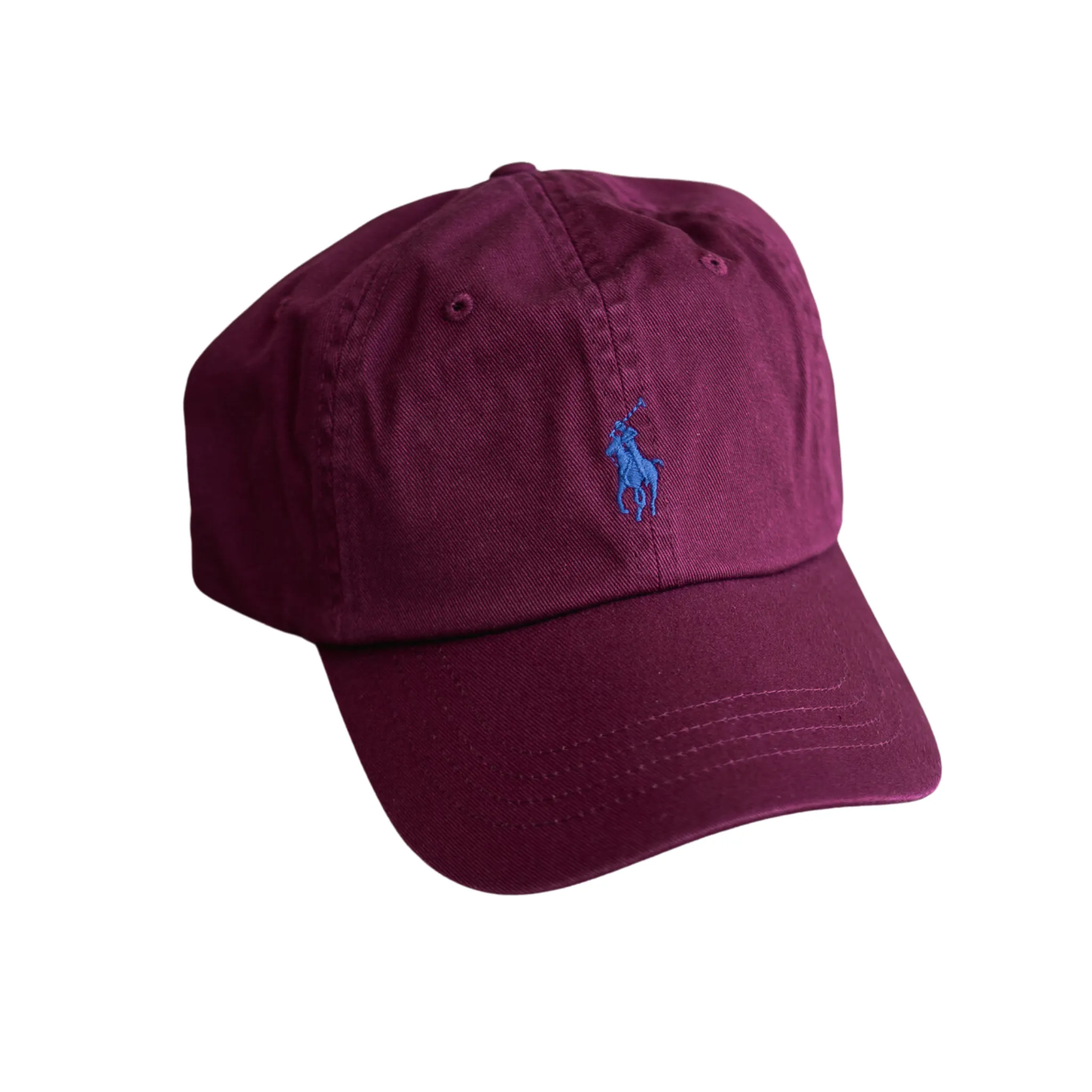 Polo Ralph Lauren Classic Horse Logo Twill Baseball Cap - Burgundy