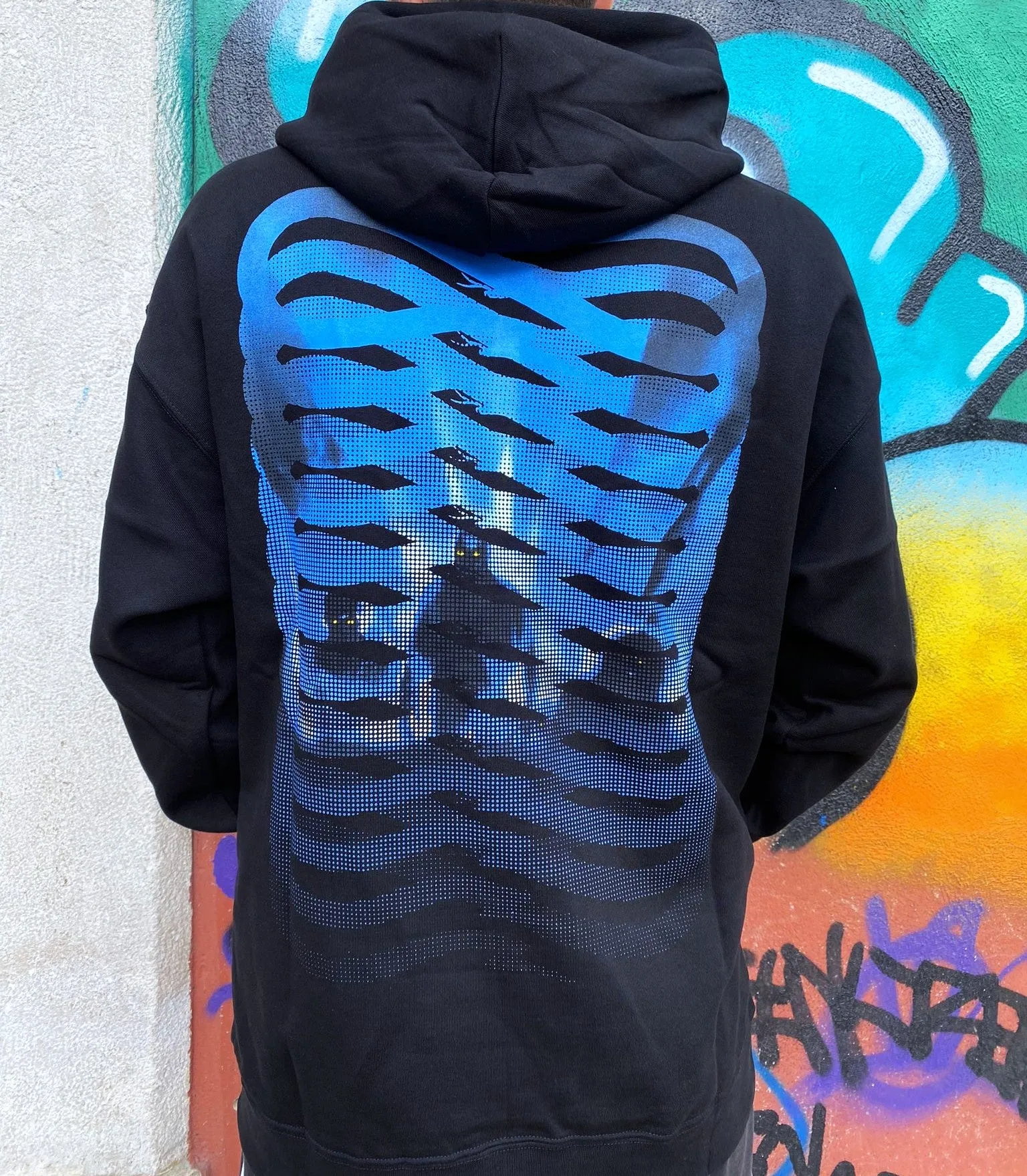 Propaganda men's hoodie Ribs Demons 323-01 black