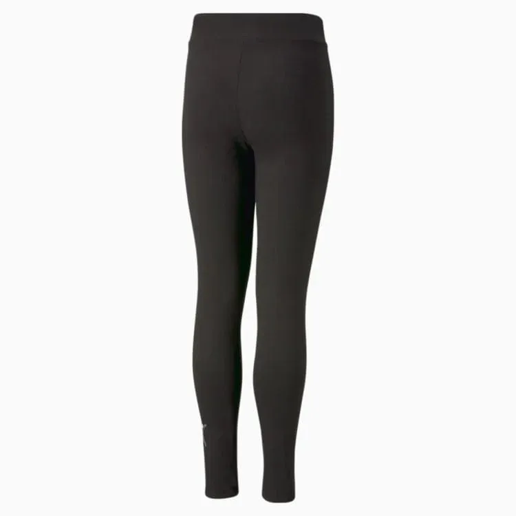 PUMA JUNIOR ESSENTIALS  LOGO LAB BLACK TIGHTS