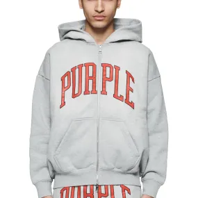 Purple Brand Collegiate Zip Up Hoodie (P460-HCMC124)