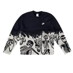 "Skeleton Flame" Nike Crewneck