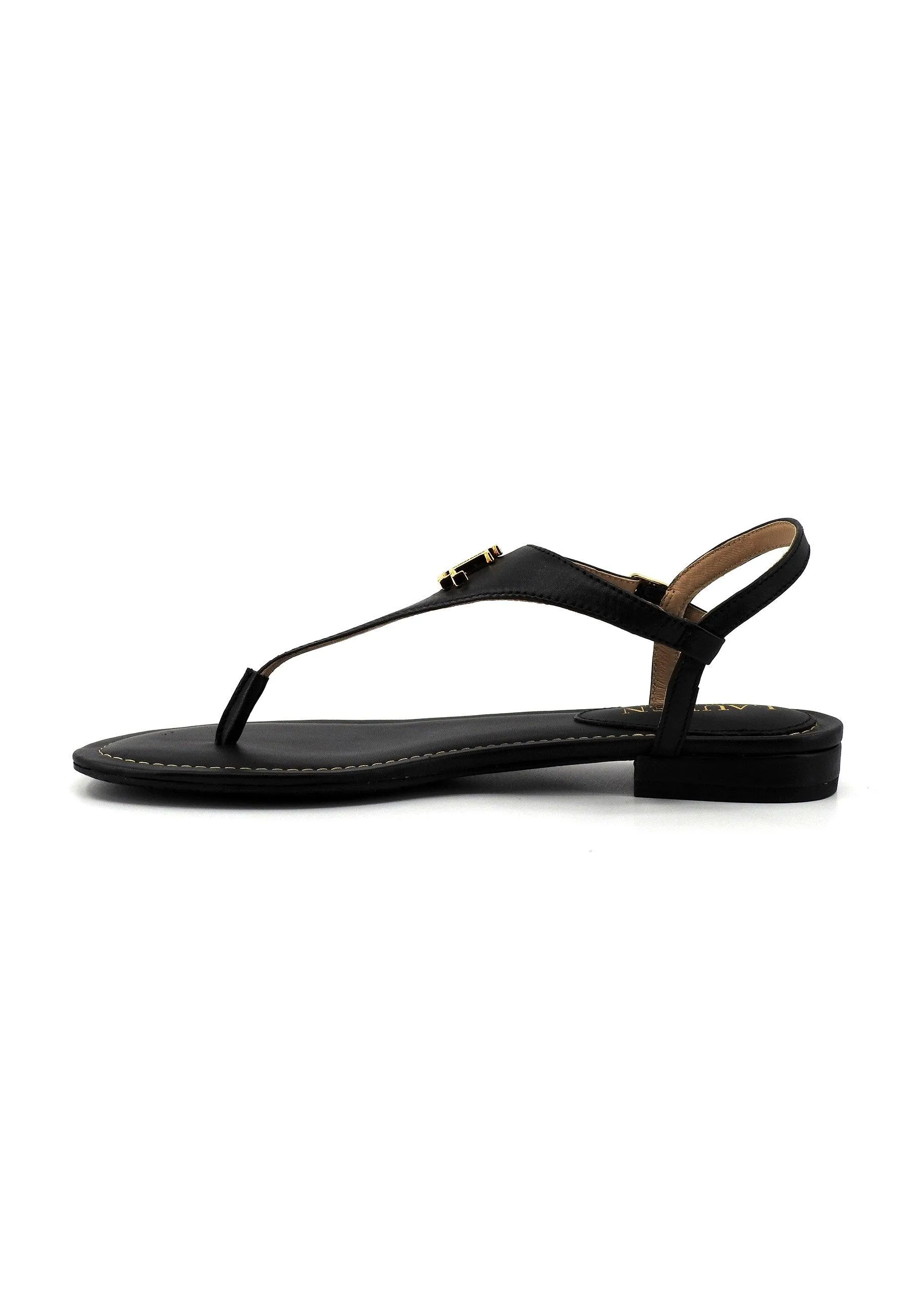 RALPH LAUREN Sandalo Infradito Donna Black 802940593001