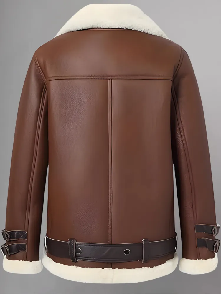 Real Leather Shearling Moto Jackets