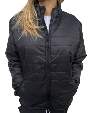 South Quarter Women's Black Puffy Zip Jacket