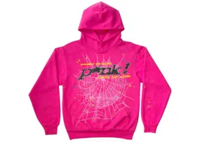 Sp5der P*NK Hoodie Pink