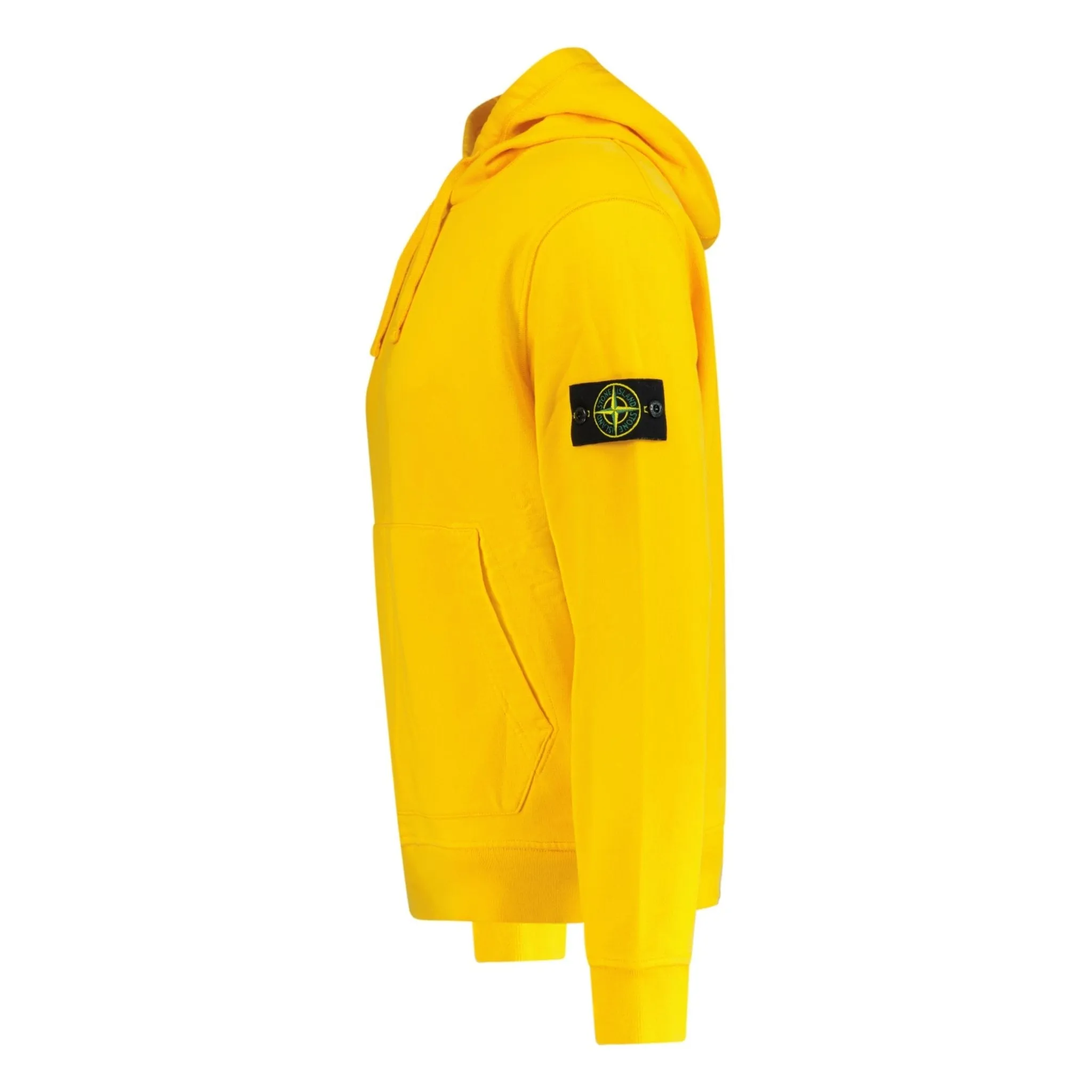 STONE ISLAND BASIC BADGE HOODED SWEATSHIRT LIGHT ORANGE