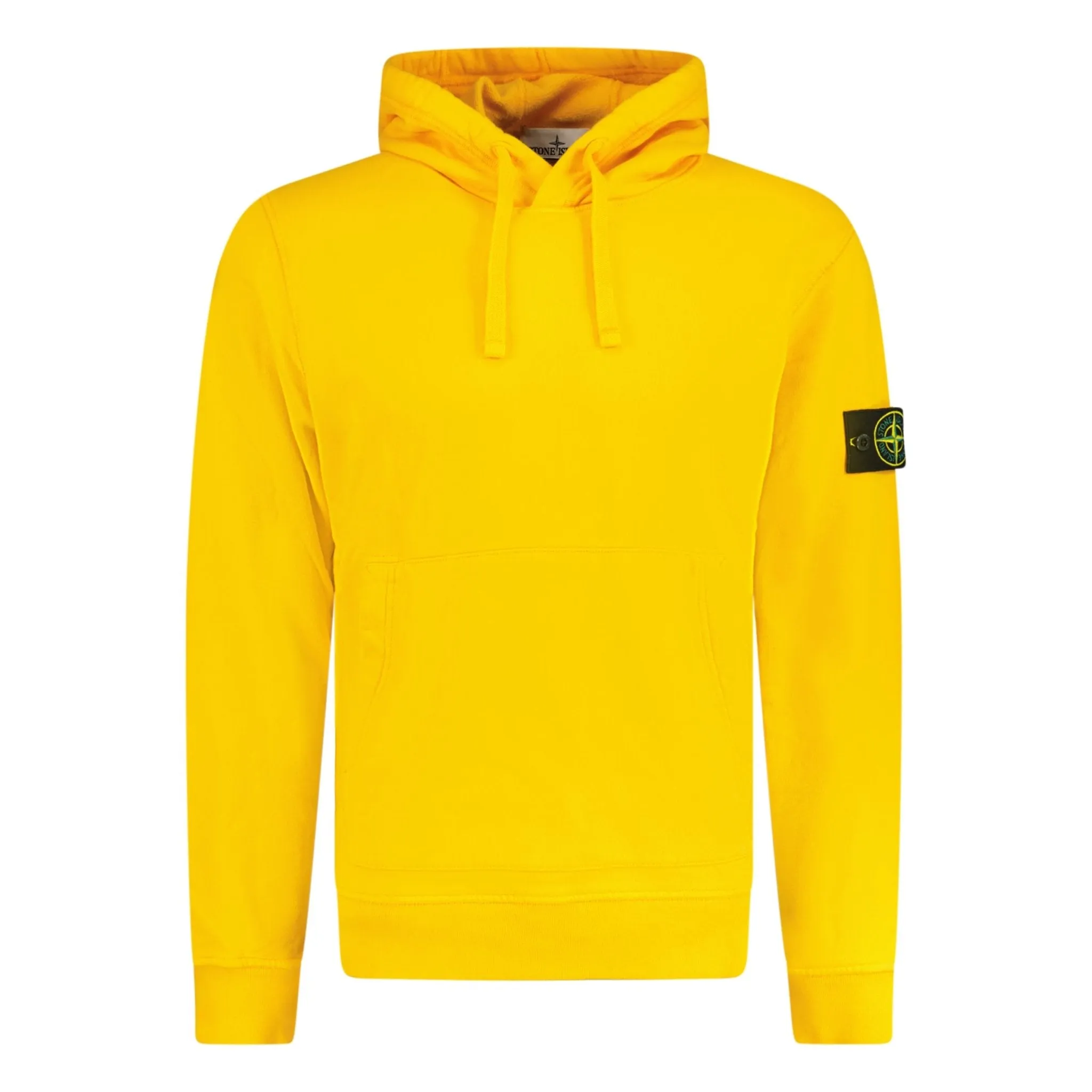 STONE ISLAND BASIC BADGE HOODED SWEATSHIRT LIGHT ORANGE