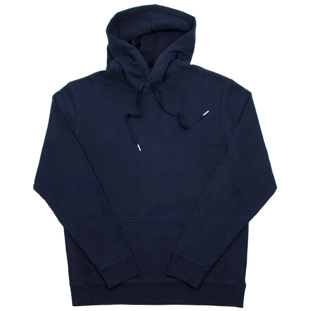 Sunspel - Loopback Overhead Hoodie - Navy