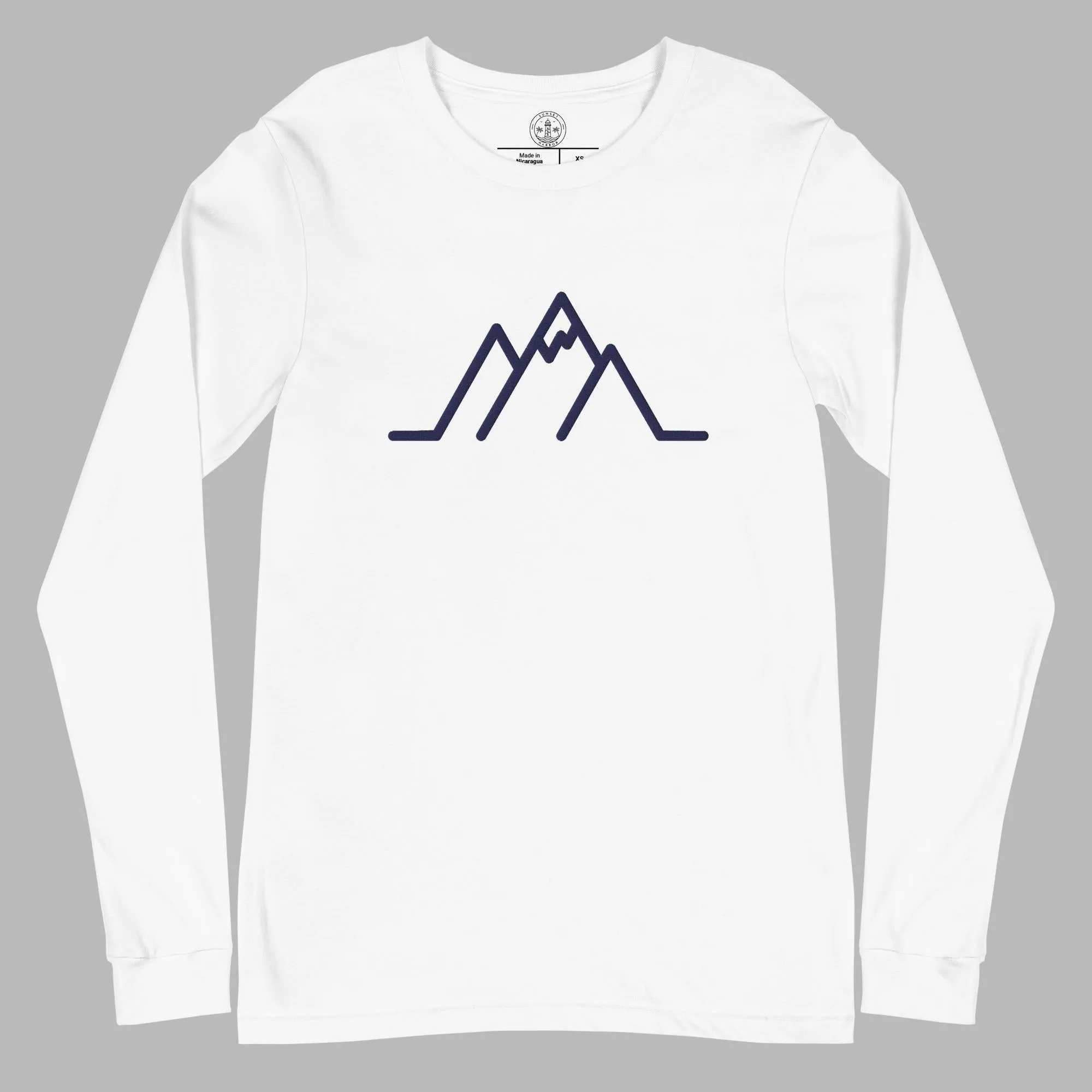 Unisex Long Sleeve Tee - Mountain Peaks