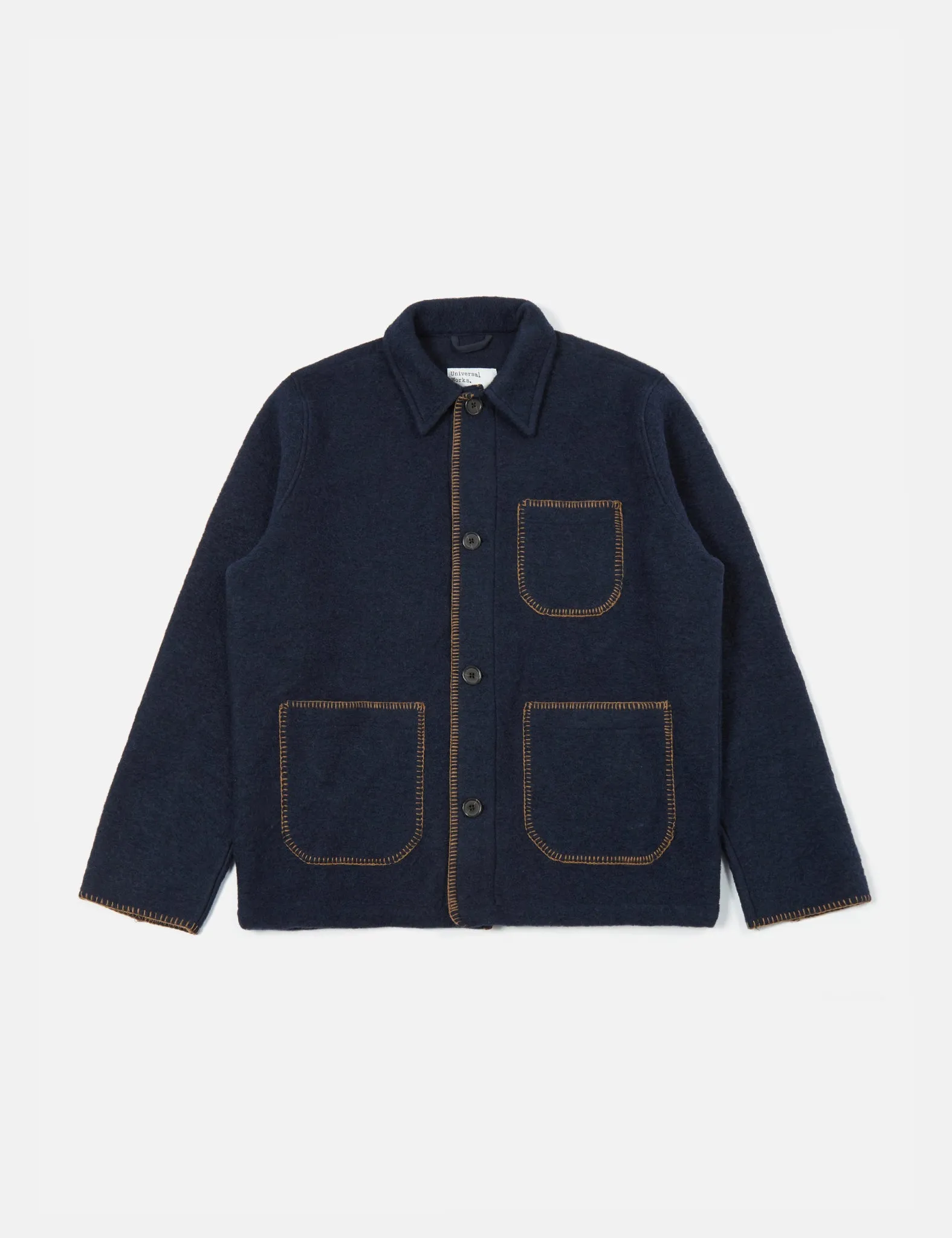 Universal Works Blanket Field Jacket - Navy Blue