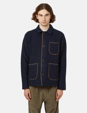 Universal Works Blanket Field Jacket - Navy Blue