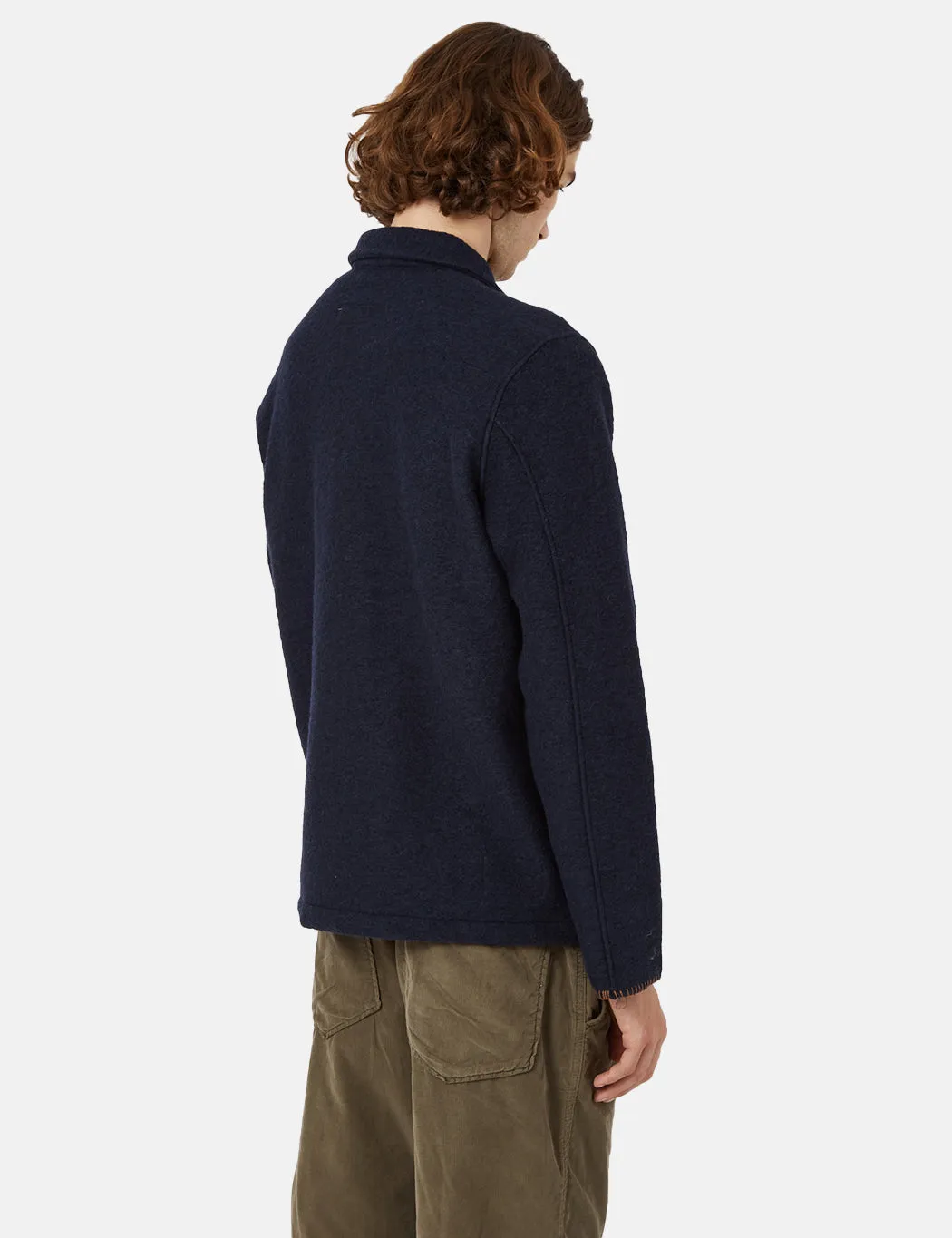 Universal Works Blanket Field Jacket - Navy Blue