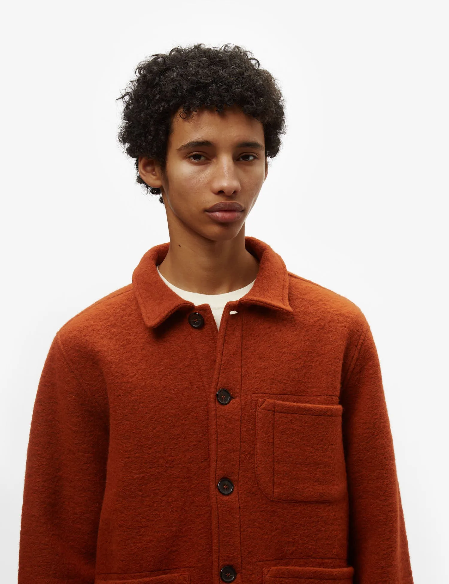 Universal Works Field Jacket (Wool) - Orange