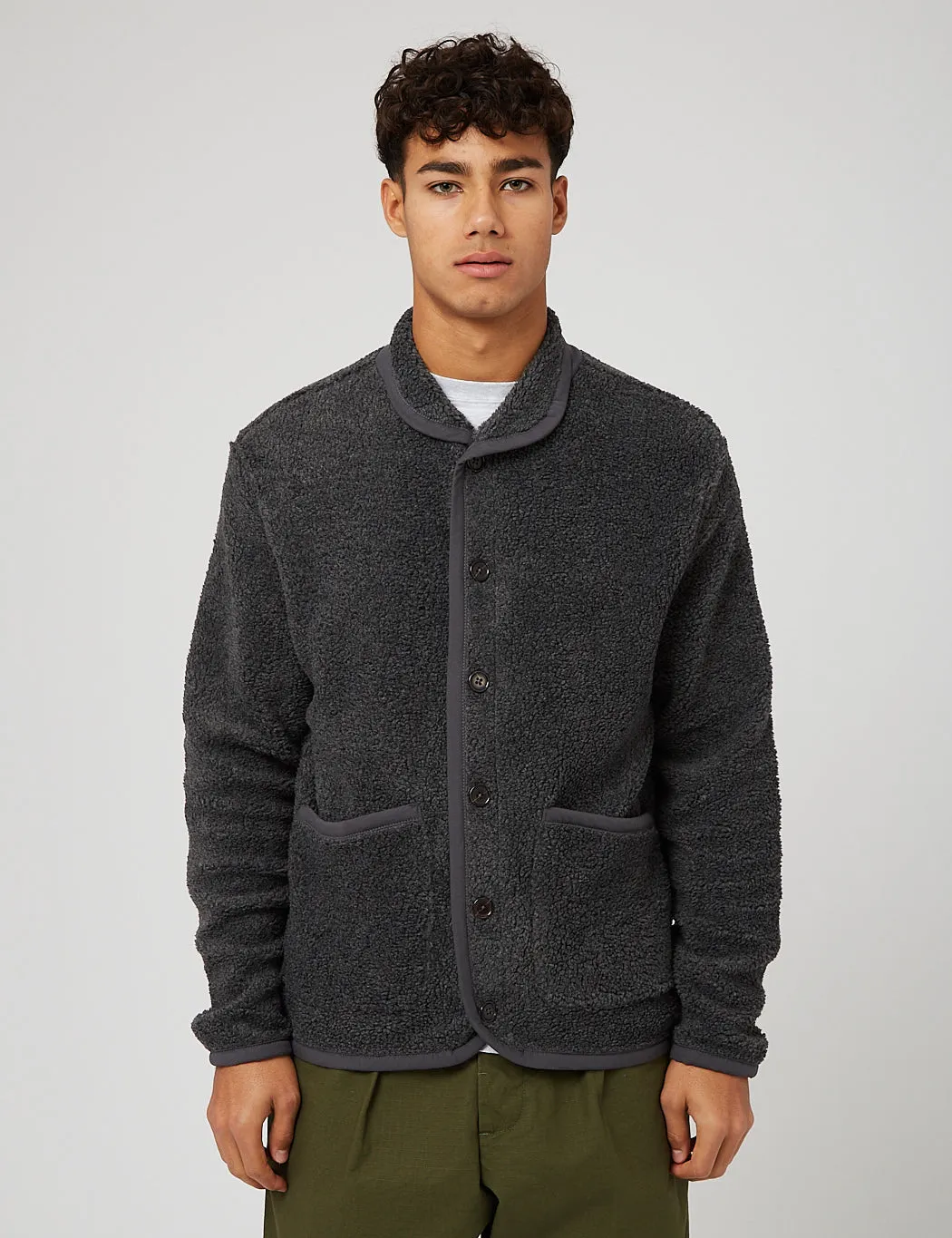 Universal Works Lancaster Jacket (Mountain Fleece) - Grey