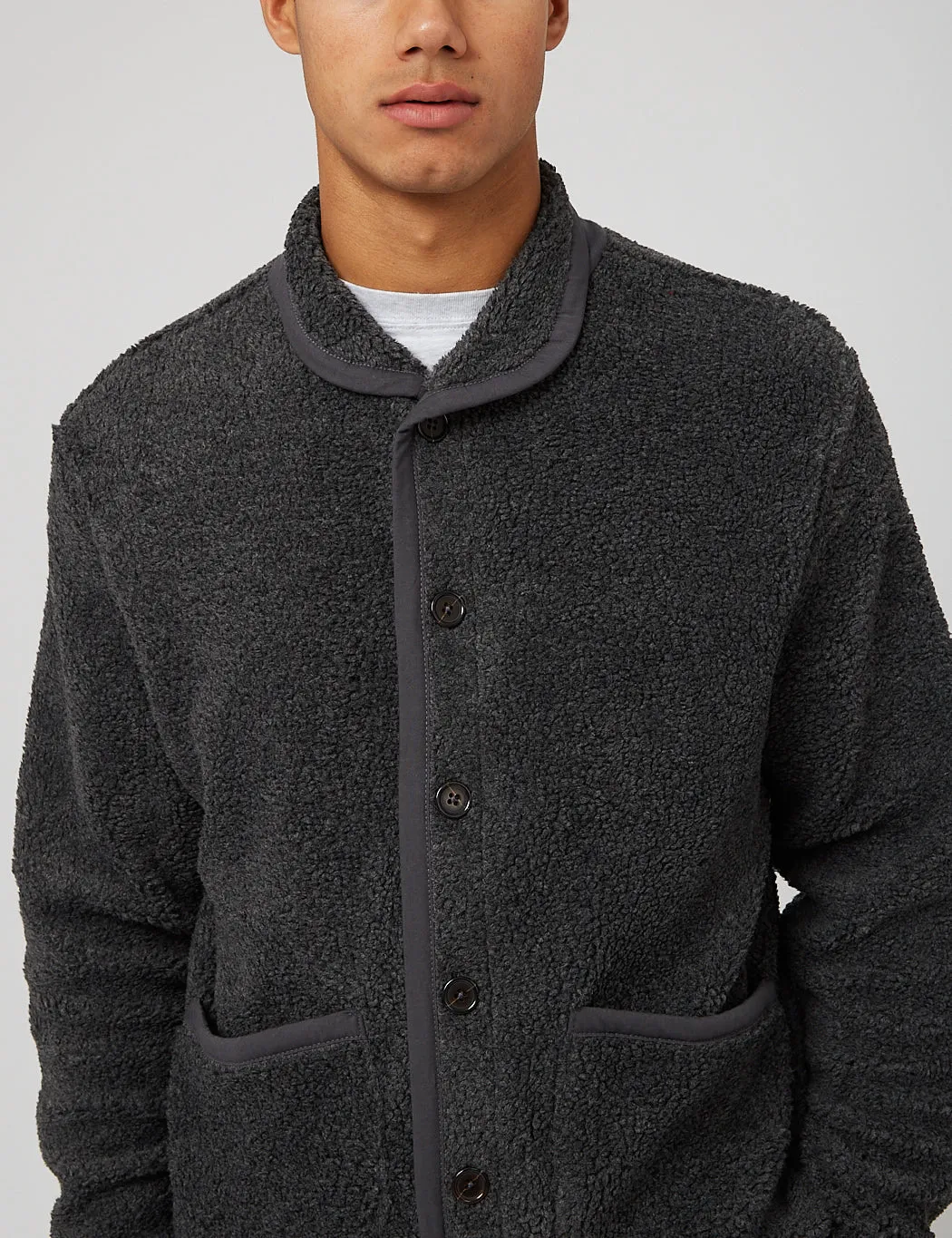 Universal Works Lancaster Jacket (Mountain Fleece) - Grey