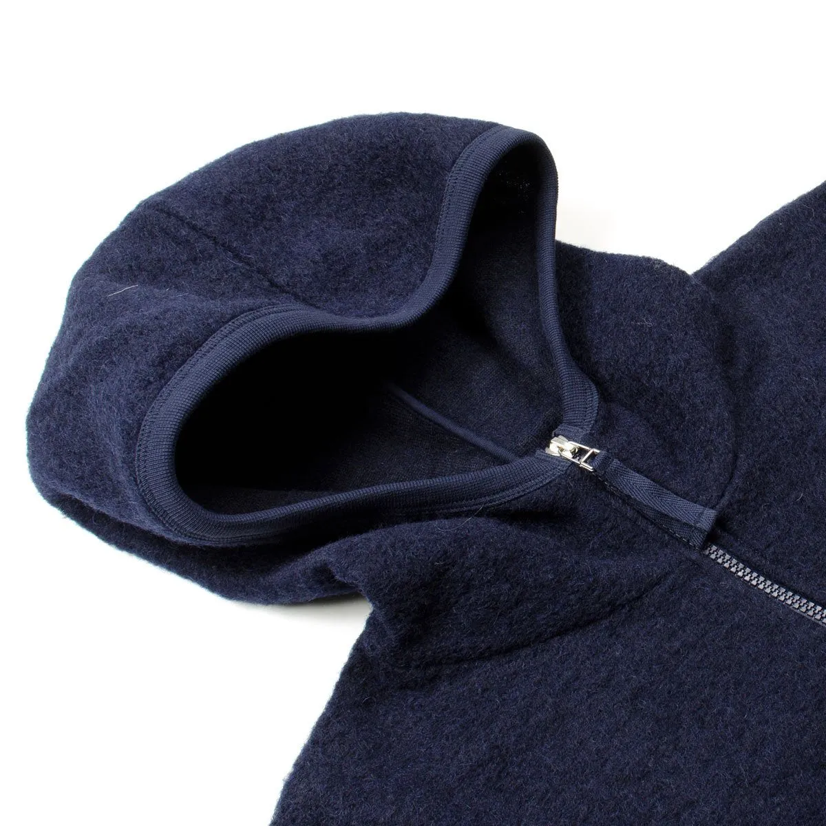 Universal Works - Surfer Hoodie Wool Fleece - Navy